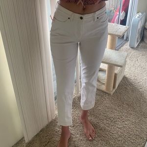 White Straight Leg Jeans